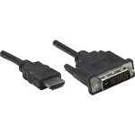 Digitus kabelový adaptér DisplayPort DP - HDMI typu A M - M 1.0 m / s blokováním DP 1.2 HDMI 2.0 / 4K / 60Hz / CE / bl (AK-340303-010-S)