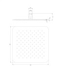 OMNIRES - ULTRA SLIMLINE dešťová sprcha, 30 x 30 cm chrom /CR/ WGU230CR