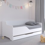 DumDekorace Univerzální dětská postel 160 x 80 cm v luxusní bílé barvě