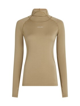 ICEBREAKER Wmns 300 MerinoFine Polar LS Roll Neck, Cumin (vzorek) velikost: S
