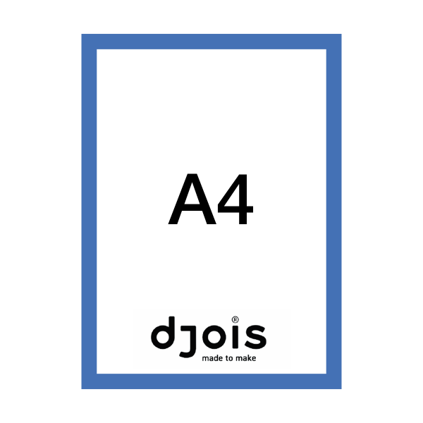 Djois Magneto LEAN, A4, modrý, 10 ks