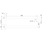 INVENA - Sprchové rameno 40cm SC-D1-078-S