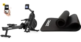 Zipro Power 10 Veslařský trenažér + tréninková podložka / maximální nosnost 180 kg (8426530)