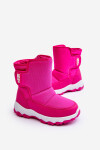 Dětské růžové zateplené sněhule s rzepem Big Star MM374121 34