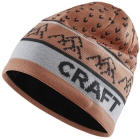 Craft CORE Backcountry Knit 1912379 čepice oranžová - Běžecká čepice CRAFT CORE Backcountry Knit - oranžová Velikost textilu: S-M