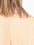 RVCA RUCHED CANTALOUPE dámské tričko s krátkým rukávem - S