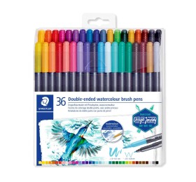 Staedtler Design Journey akvarelové fixy oboustranné sada 36 barev