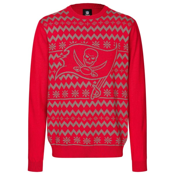 Forever Collectibles Pánská mikina Tampa Bay Buccaneers NFL Big Logo Ugly Christmas Sweater Velikost: S