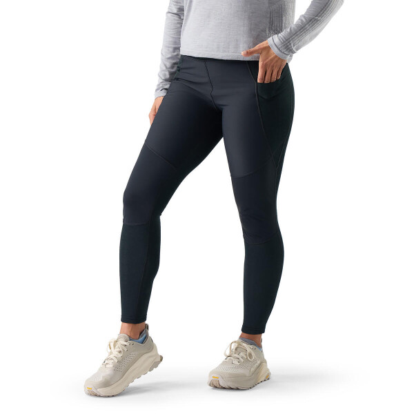 Dámské merino spodky SMARTWOOL Women's Active Fleece Wind Tight, Black velikost: XL