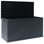 TOOMAX WOOD zahradní plastový úložný box 420 L - grafit