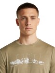 Pánské merino triko krátký rukáv ICEBREAKER Mens Merino 150 Tech Lite SS Tee The Peaks, Cumin velikost: XL