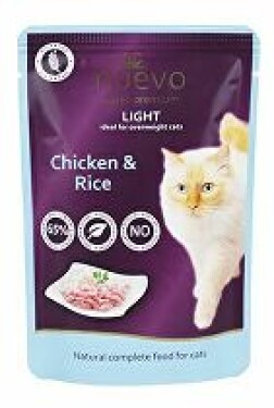 Nuevo kočka kapsa Light Kuřecí s rýží 85g