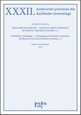 XXXII. Karlovarské právnické dny - Vladimír Zoufalý