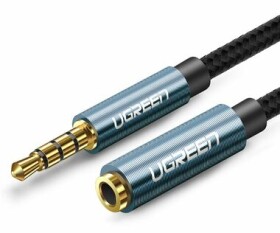 UGREEN AV118 Prodlužovací kabel 3.5mm Jack (M) - 3.5mm Jack (F) 2m modrá (6957303846757)