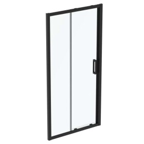 IDEAL STANDARD - Connect 2 Posuvné sprchové dveře, dvoudílné, 140 cm, černá/čiré sklo K9278V3