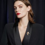 Luxusní brož ve tvaru koňské hlavy Napoli, Zlatá