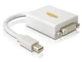 Delock adaptér DisplayPort mini (samec) na DVI 24+5 (samice), bílý (65129)