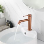 REA - Umyvadlová baterie FOSS Brush Copper Low REA-B2085
