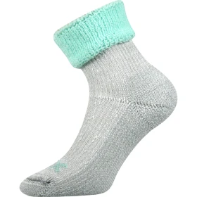 VOXX Ponožky zimní dámské QUANTA z merino vlny SVĚTLE ZELENÉ 39-42 105674
