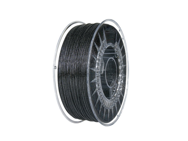 PET-G filament 1,75 mm Galaxy třpytivý černý Devil Design 1 kg