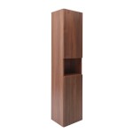 Koupelnová skříňka vysoká SAT Evolution 36x165x32 cm ořech Aida mat SATEVOV36NA SATEVOV36NA