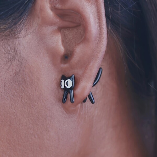 Dovoz Náušnice kočka s velkýma očima