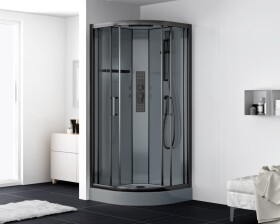 Sprchový box čtvrtkruh 90x90 cm SAT SATBOXS90CT SATBOXS90CT