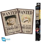 One Piece Set plakátů - Wanted Zoro &amp; Sanji 2 ks