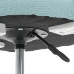 Dětská židle, výškově nastavitelná, modrá síťovina, KA-W8008 BLUE