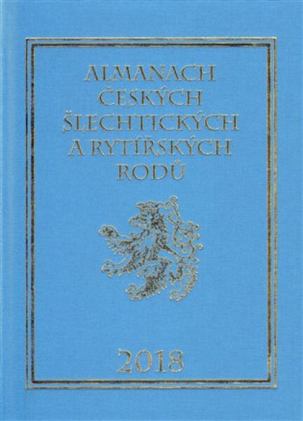 Almanach českých šlechtických rytířských rodů 2018 Karel Vavřínek
