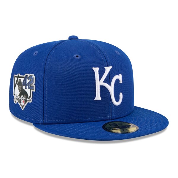 New Era Pánská kšiltovka Kansas City Royals MLB 2026 Jackie Robinson Day 59FIFTY Fitted Velikost: 7 1/8