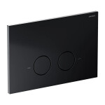 OMNIRES - Set: STRONGFRAME podomítkový rám ECO + STEEL-R45 nerez tlačítko, černá mat STFWCECO1R45-RBLM