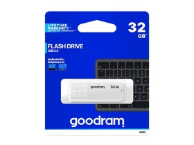 GOODRAM UME2 32GB bílá / Flash disk / USB 2.0 / čtení: 20MBs / zápis: 5MBs (UME2-0320W0R11)