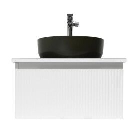Koupelnová skříňka s umyvadlem a baterií SAT Evolution 58x30x44,8 cm bílá mat SATEVO60WMDBUC SATEVO60WMDBUC