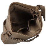 Trendy dámská koženková crossbody kabelka Westa, taupe new