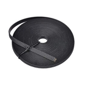 Ozubený řemen GT2 6 mm s ocelovým jádrem - Otevřený, 1 metr