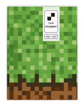 Týdenní diář 2027 Baloušek Student V8 lamino kapesní Kostky