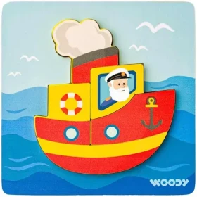 Woody Puzzle Baby - lodička