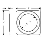 AXOR - Příslušenství Prodlužovací rozeta 172 x 172 mm 98860000