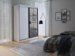 Šatní skříň Oslo II Barva korpusu: Bílá, Rozměry: 120 cm