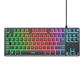 Trust GXT 833 Thado černá / Herní klávesnice / membránová / RGB podsvícení / USB / US layout (25886)