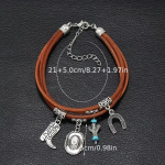 Ptakoviny.cz Náramek western hnědý