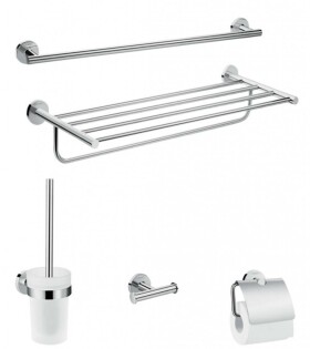 HANSGROHE - Logis Universal Sada doplňků do koupelny, chrom 41728000