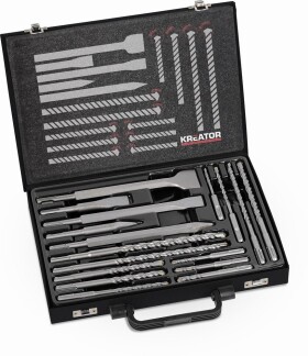KREATOR KRT012801 - 17-ti dílná sada SDS Plus vrtáků sekáčů 6-KRT012801