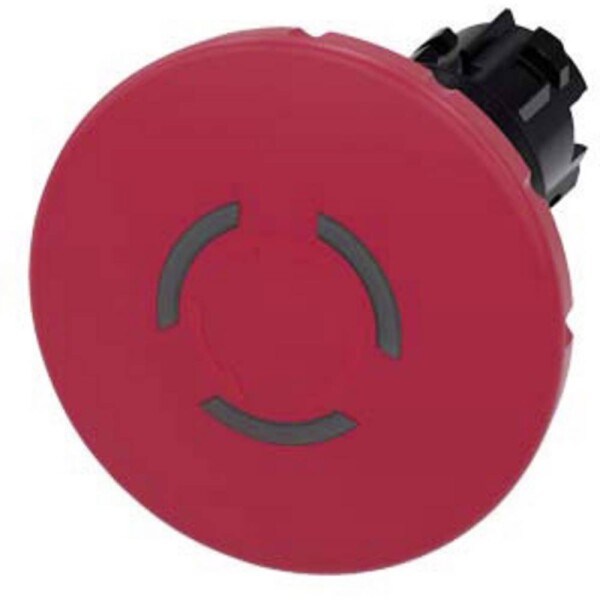 Siemens 3SU1001-1JB20-0AA0, 3SU10011JB200AA0 hřibové tlačítko nouzového vypnutí, 1 ks