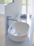 DURAVIT - Bathroom_Foster Umyvadlo na desku 50x35 cm, s přepadem, bez otvoru pro baterii, bílá 0335500000