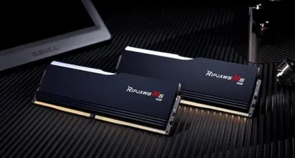 G.Skill Ripjaws M5 RGB černá 64GB (2x 32GB) 6400MHz / DDR5 / CL32 / DIMM / 1.4V / XMP 3.0 (F5-6400J3239G32GX2-RM5RK)