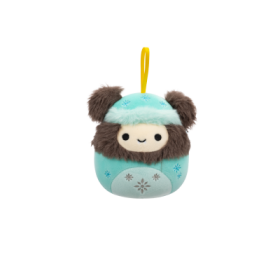 Squishmallows Vánoční ozdoba Yeti zimní kombinéze Rilo, 10 cm