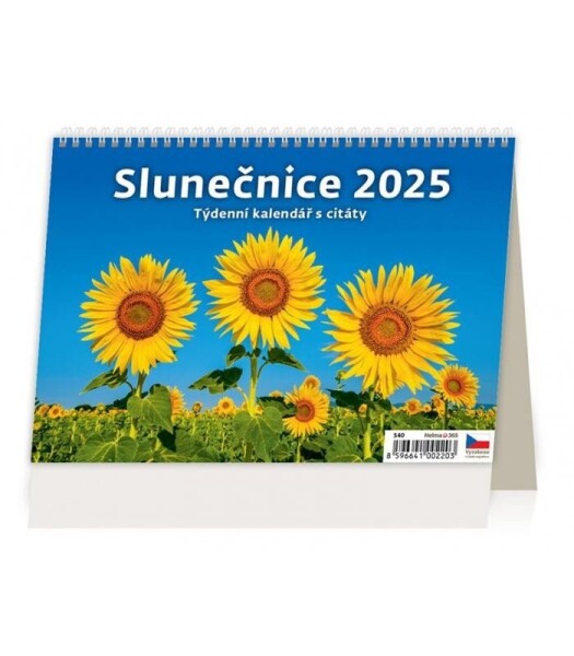 Slunečnice 2025 stolní kalendář