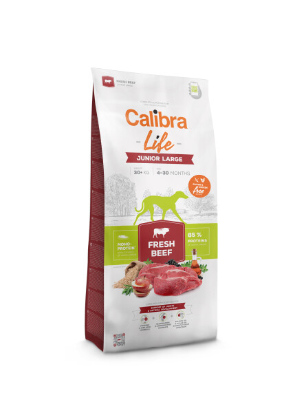 Calibra Dog Life Junior Large Fresh Beef Hmotnost balení: 2,5 Kg
